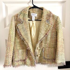 Chadwicks Women's Pastel Tweed Blazer